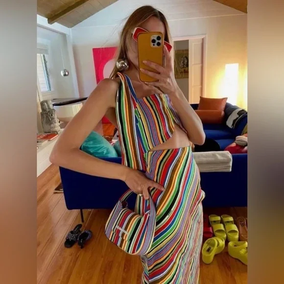 SIMON MILLER PIKO STRIPED LINEN MAXI DRESS - Picture 4 of 16